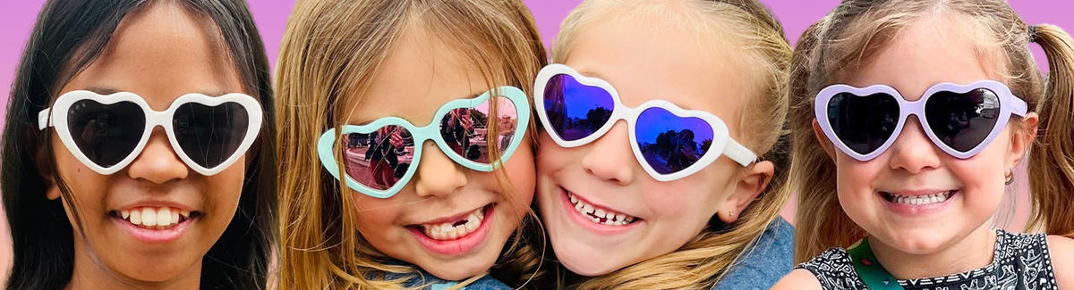 Amazon.com: WHHJM Kids Polarized Heart Sunglasses for Girls