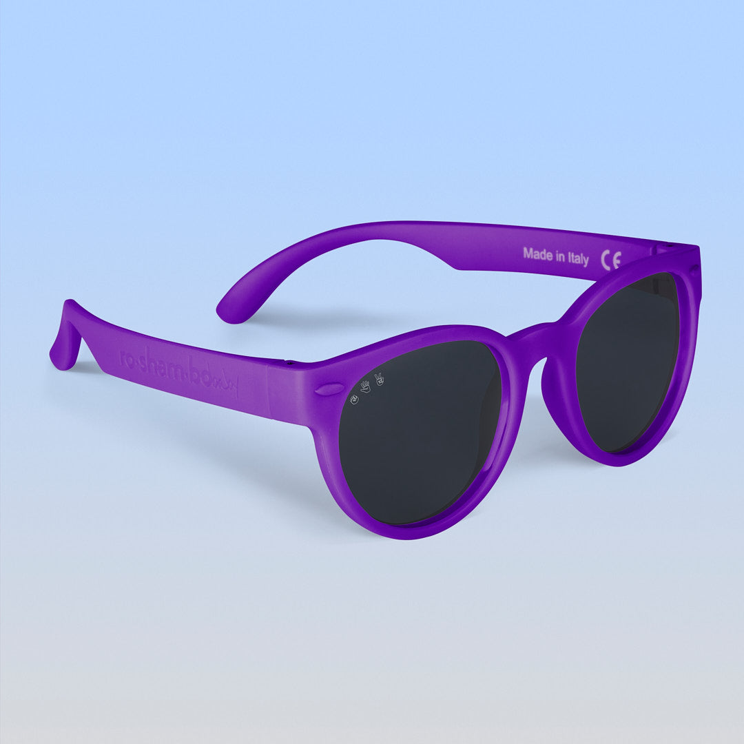 Matte Purple Round Sunglasses Round Frame Purple Sunglasses