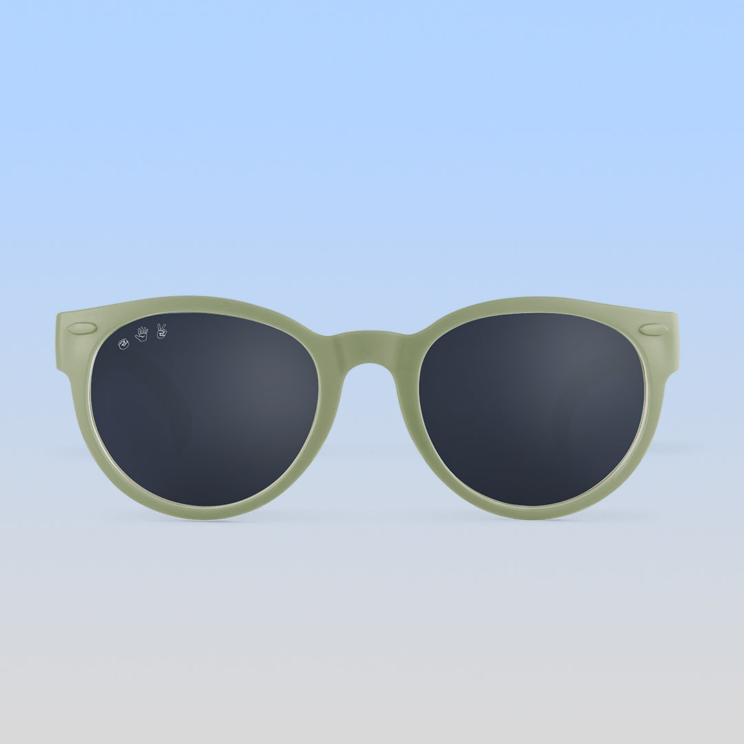 Babyhug Round Shaped Solid Coloured Sunglasses  - Neon Green