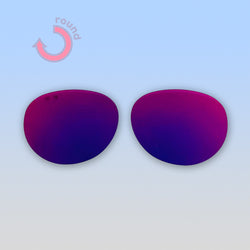Round Replacement Lens Set | Mirrored Purple