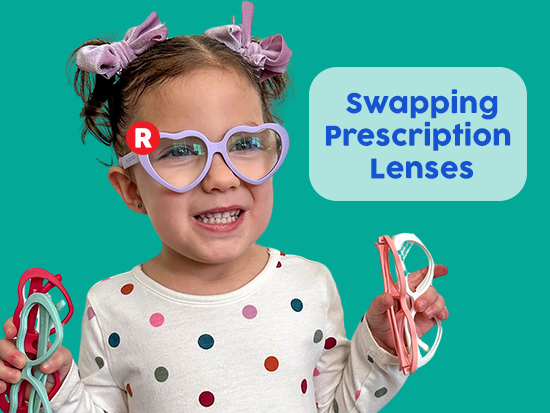 How do I swap my prescription lenses?