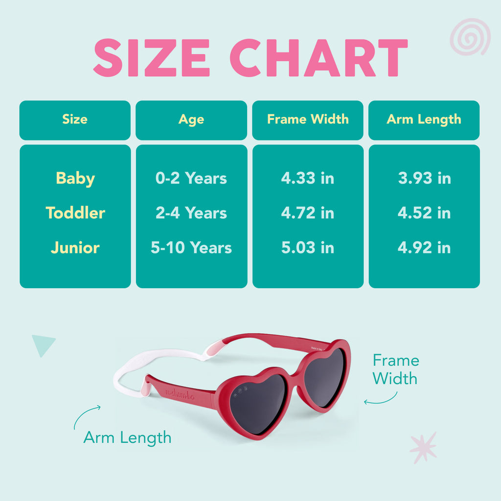 Heart Shaped Sunglasses for Babies | Pink Heart Sunglasses