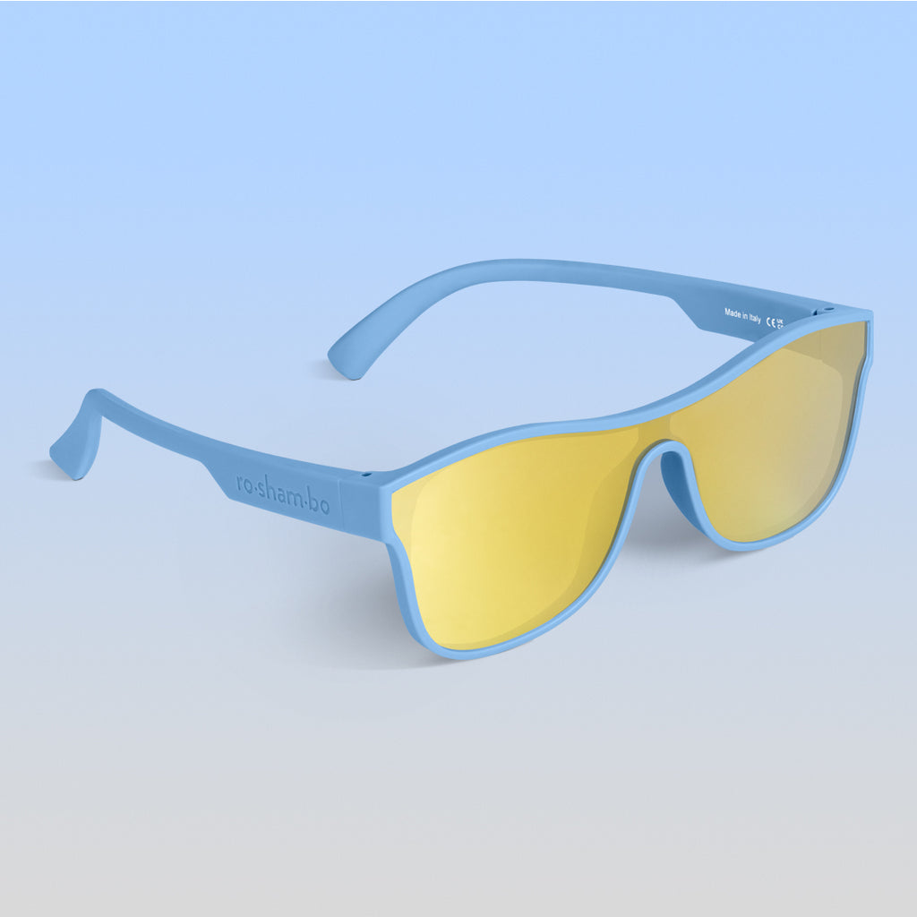 Light Blue Sunglasses Toddler Single Shield Sunglasses