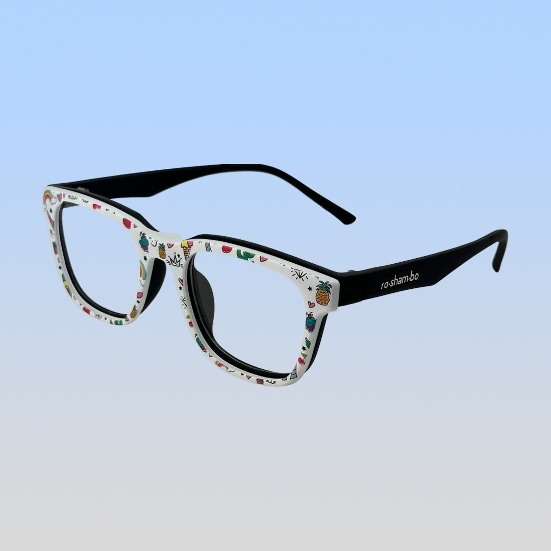 Pops Magnetic Snap-On Glasses | Youth Black