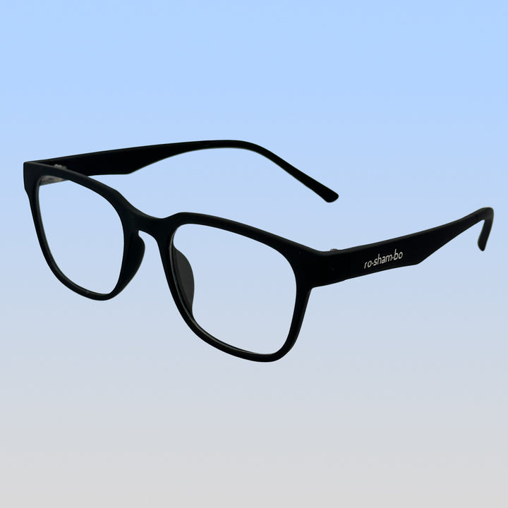 Pops Magnetic Snap-On Glasses | Youth Black