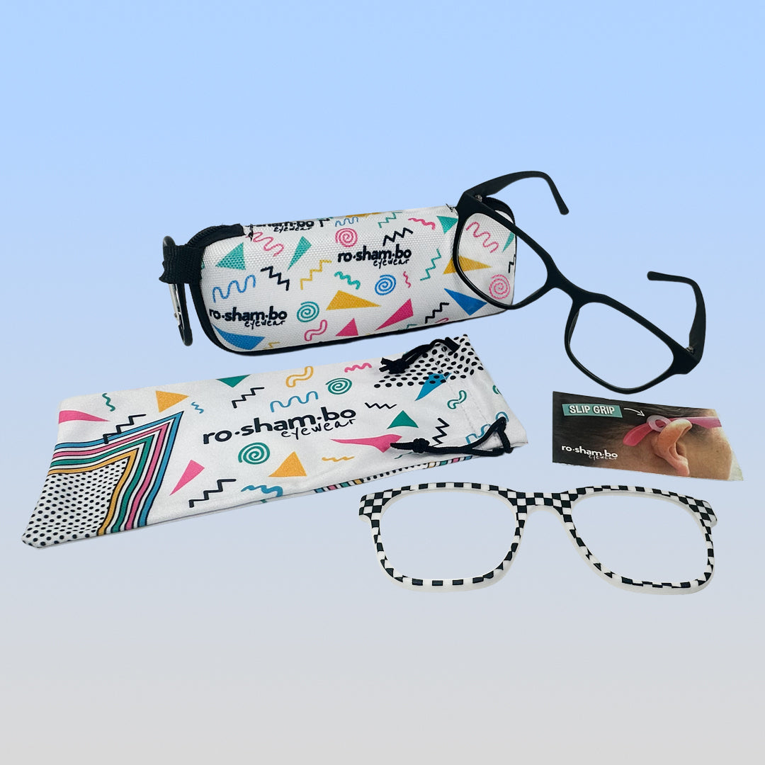 Pops Magnetic Snap-On Glasses | Youth Black