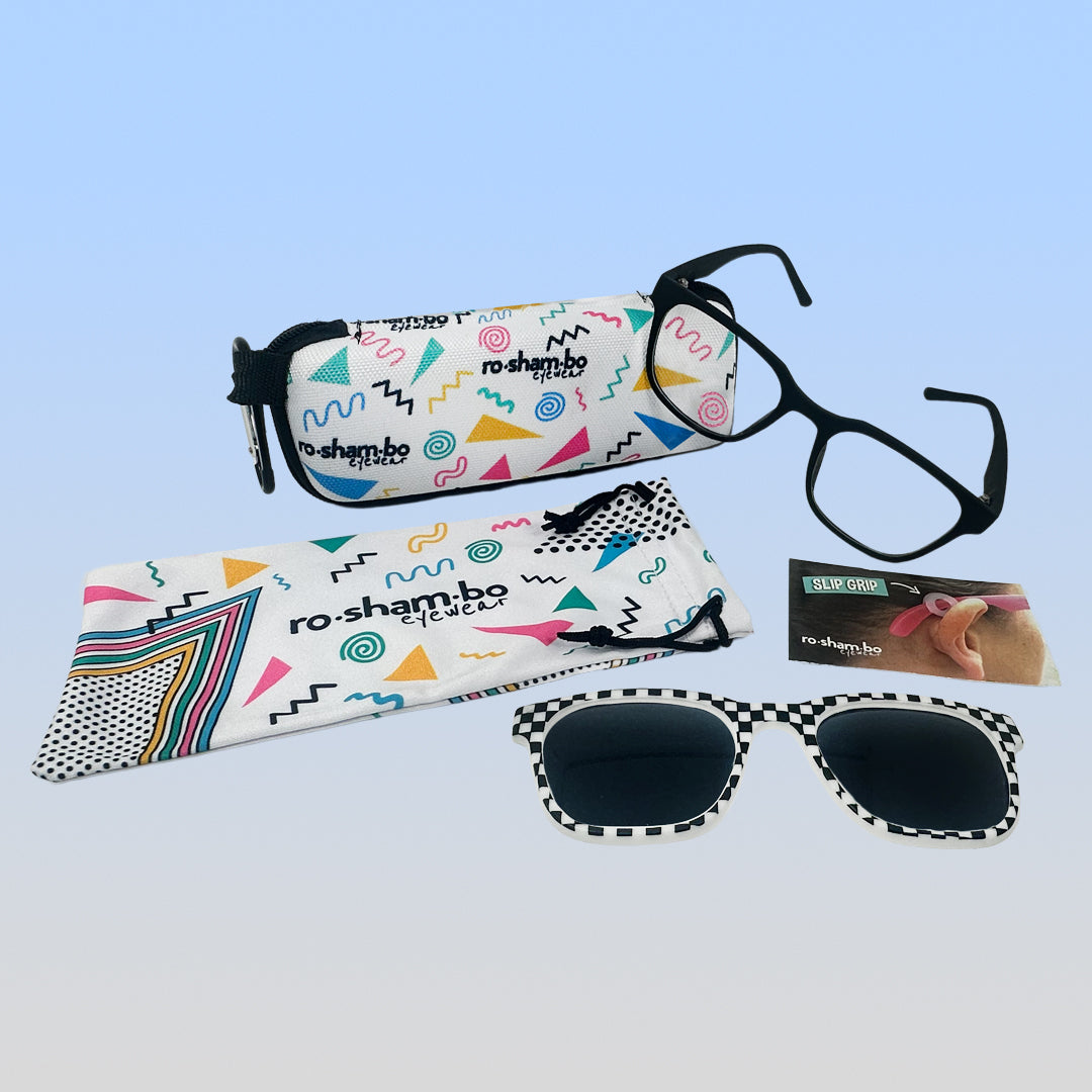 Lunettes de soleil magnétiques à clipser Pops | Jeunesse Noir