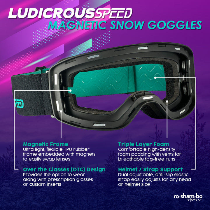 Ensemble de lunettes de neige Ludicrous Speed ​​| Jeunesse
