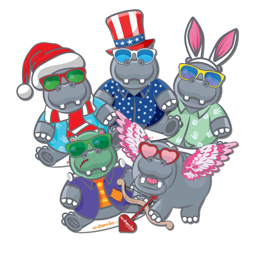 Happy Potamus Sticker Pack