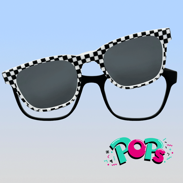 Lunettes de soleil magnétiques à clipser Pops | Jeunesse Noir
