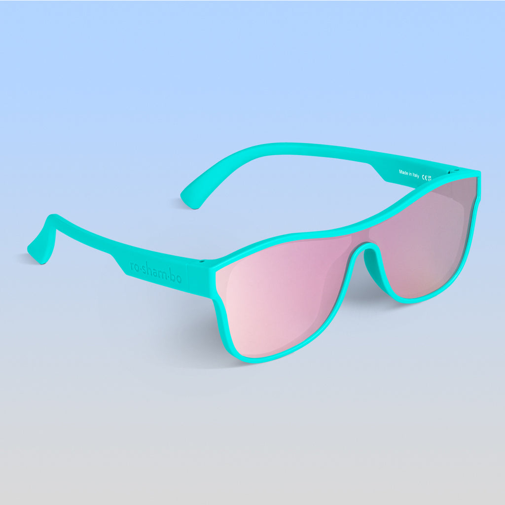 Teal Single Shield Sunglasses XL Mint Shield Sunglasses