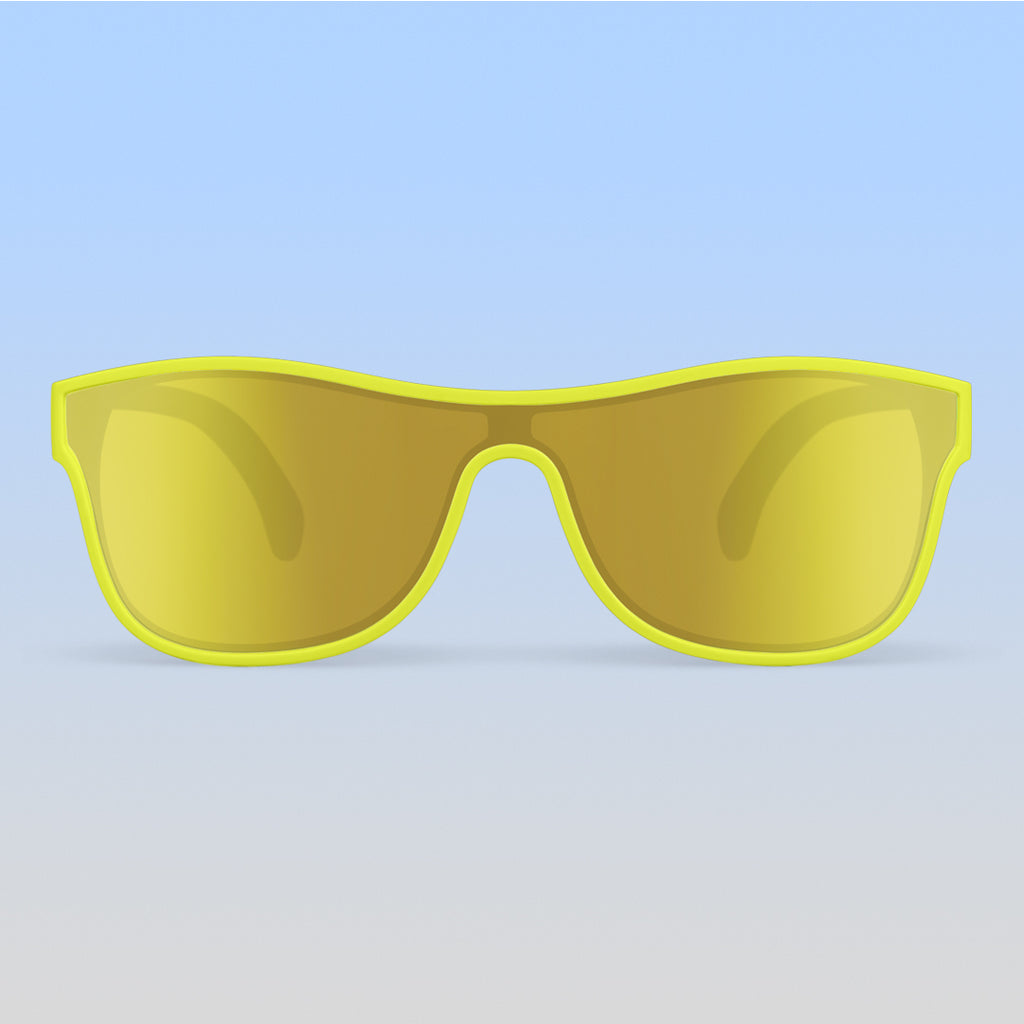 Neon Yellow Sunglasses | Toddler Single Shield Sunglasses