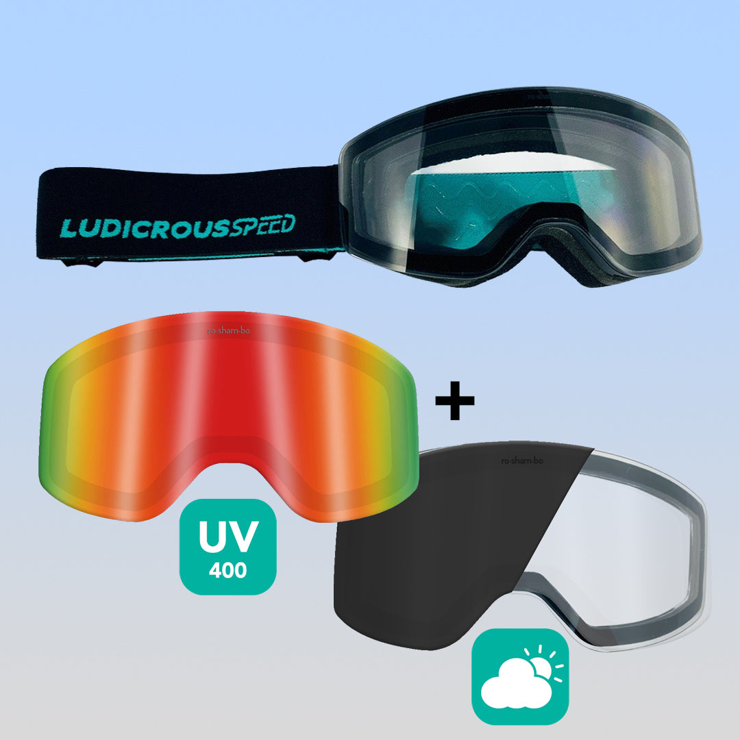 Ludicrous Speed Snow Goggles Set