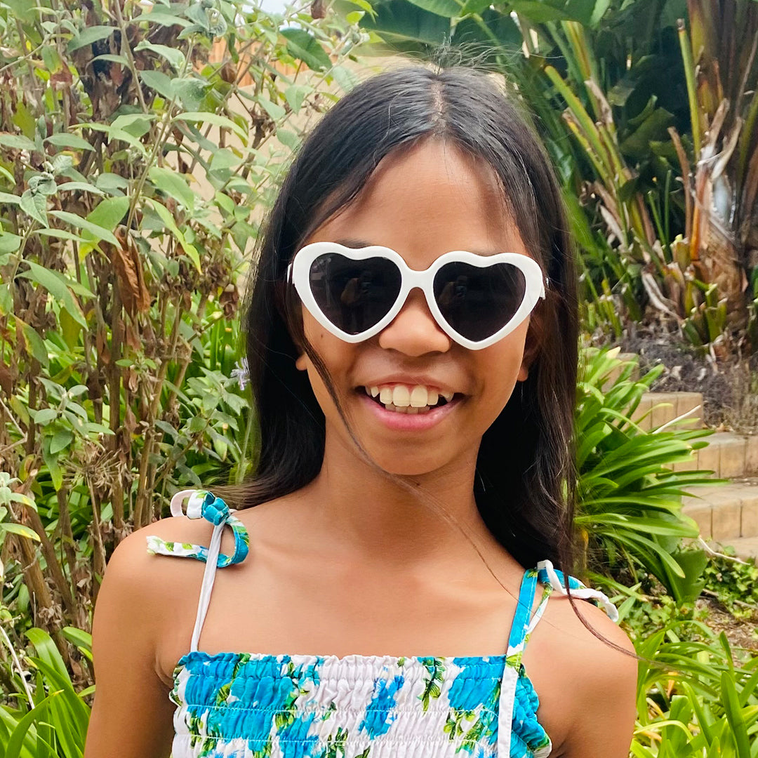 Juego de lentes de repuesto en forma de corazón | Polarizado (gris)