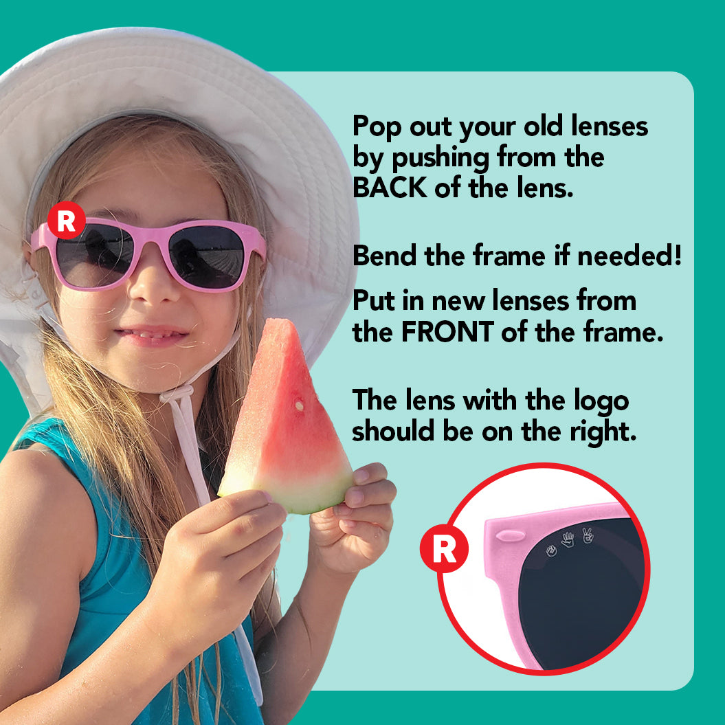 Juego de lentes de repuesto polarizadas grises | Cuadrado