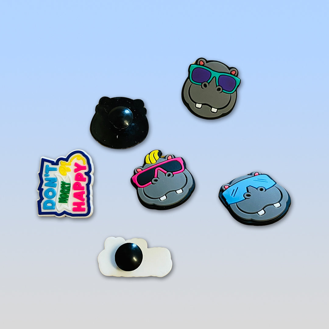 Amuletos de zapatos Happy Potamus