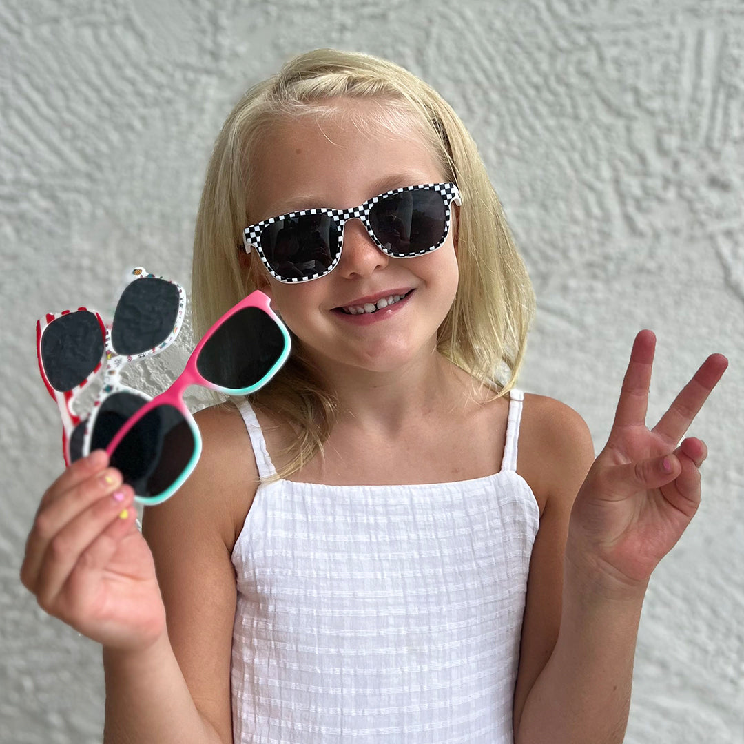 Lunettes de soleil magnétiques à clipser Pops | Jeunesse Noir