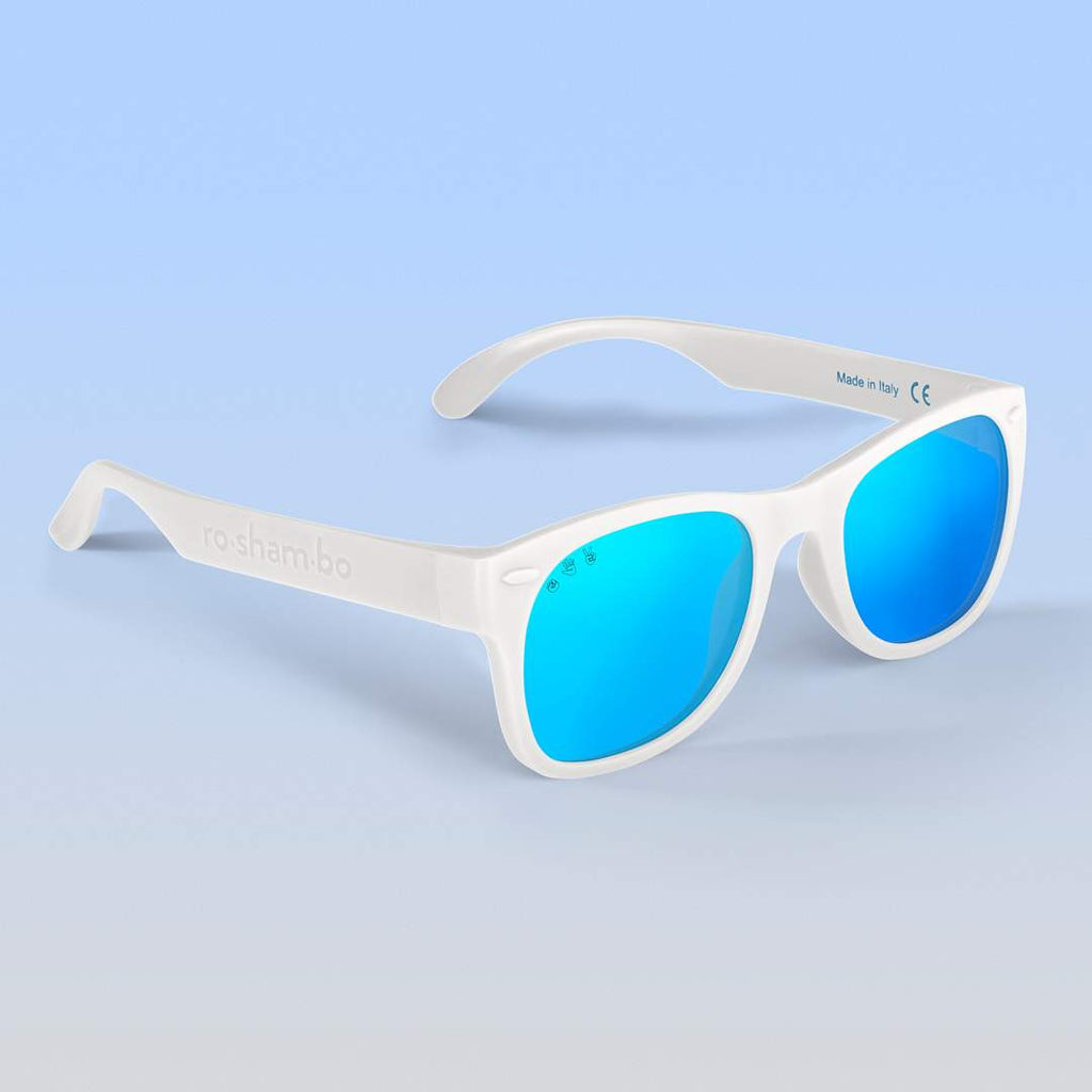 Shades with white frame outlet