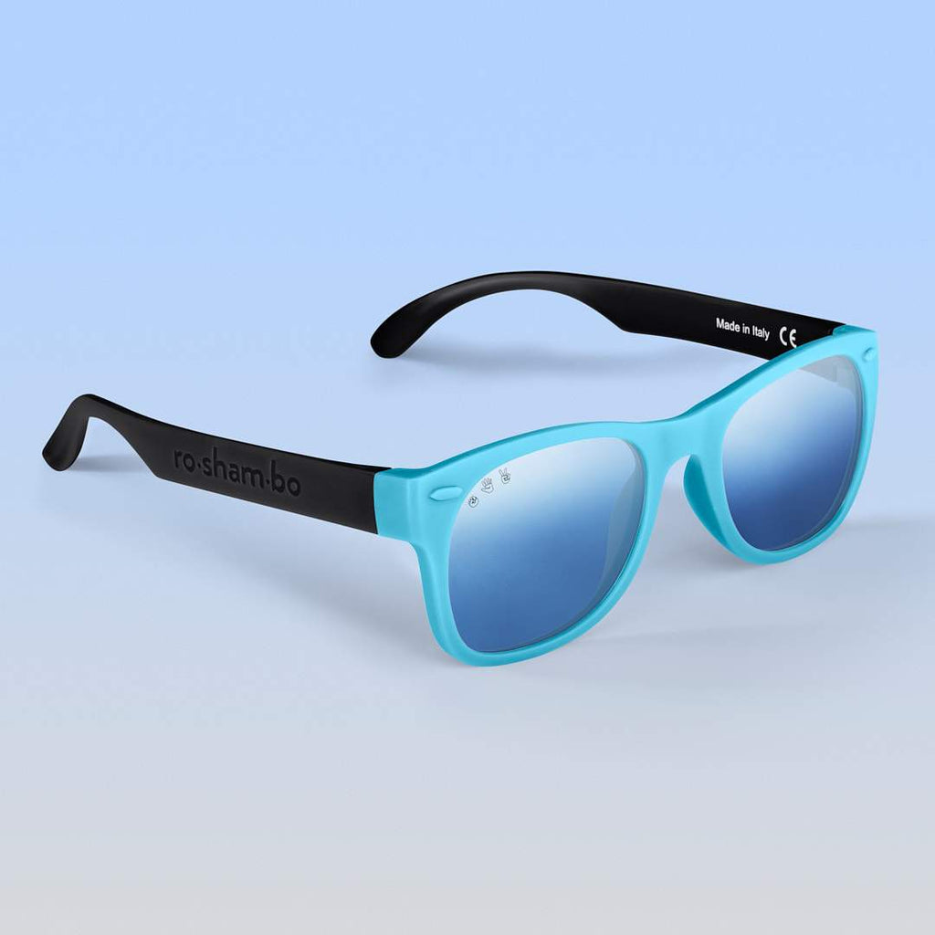 Black & Teal Unbreakable Polarized Sunglasses | ro∙sham∙bo