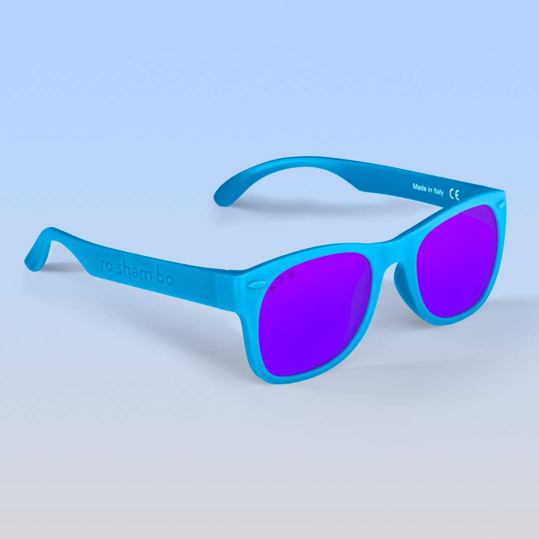 Zack Morris blue adult shades - ro•sham•bo baby sunglasses