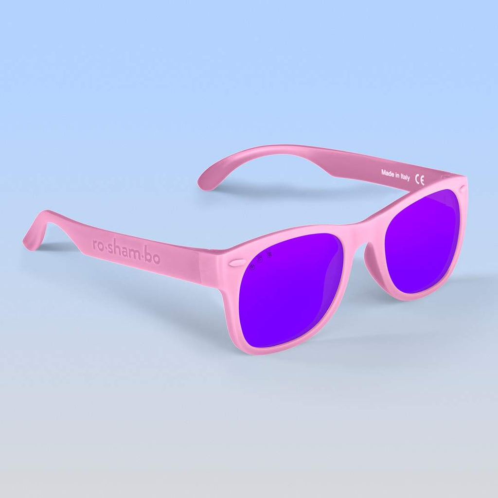 ro sham bo Eyewear Popple Shades Adult Polarized Grey Lens S M Light Pink Frame