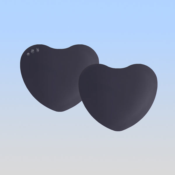 Juego de lentes de repuesto en forma de corazón | Polarizado (gris)