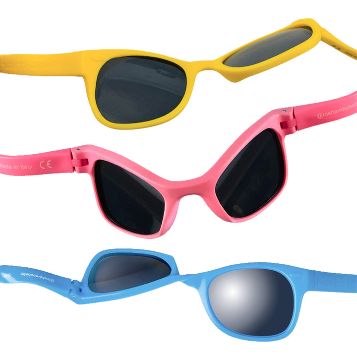 RuffleButts Baby Ice Cream One Piece avec lunettes de soleil à paillettes roses Roshambo