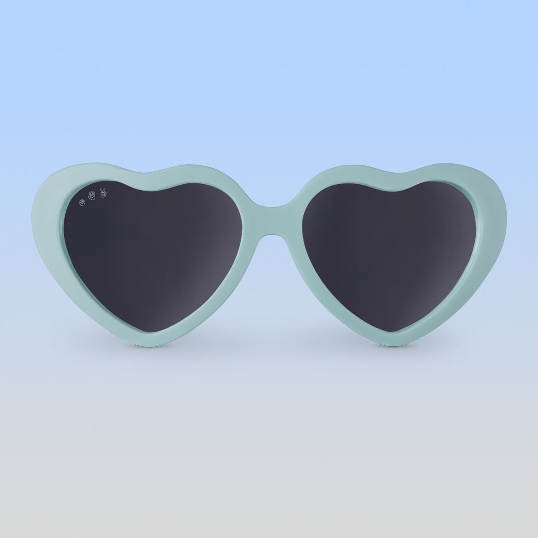 Heart Shaped Sunglasses for Toddlers Aqua Heart Sunglasses