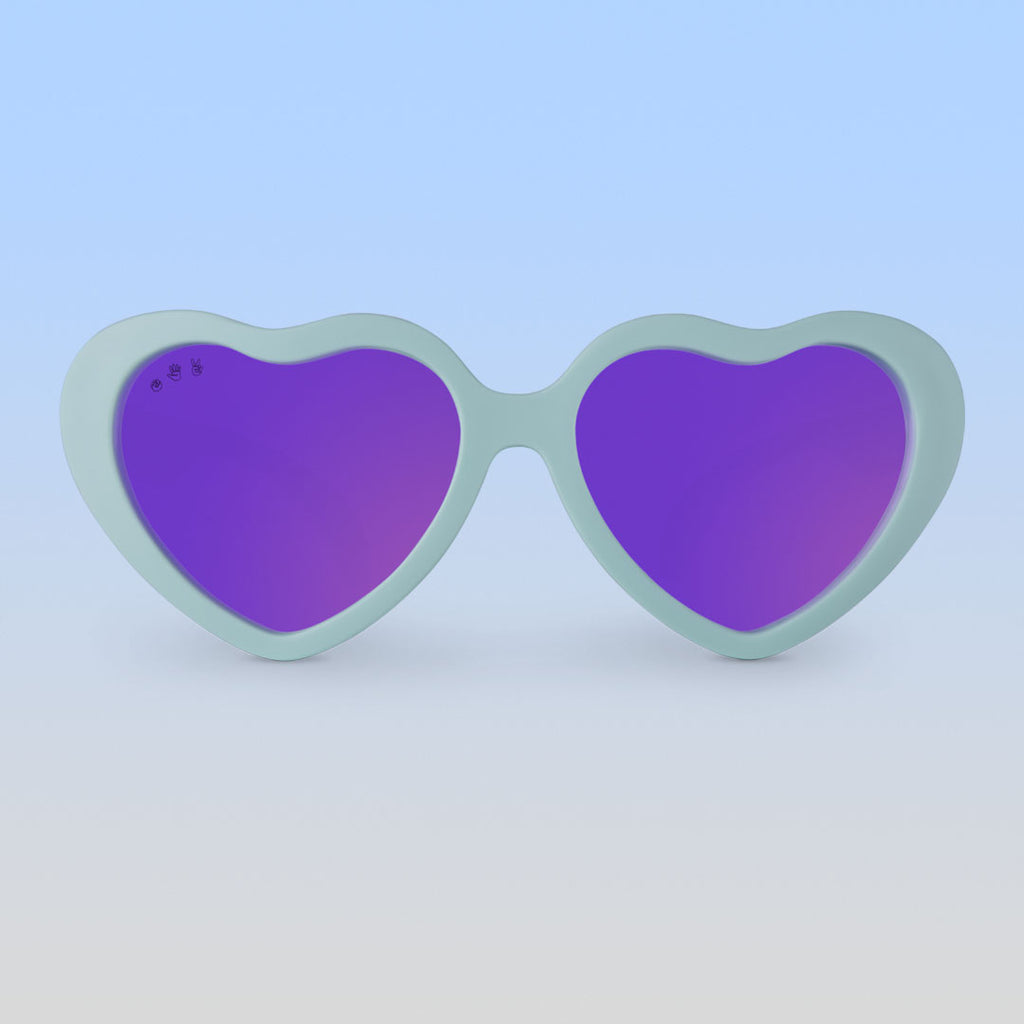 Heart Shaped Sunglasses for Girls Aqua Heart Sunglasses