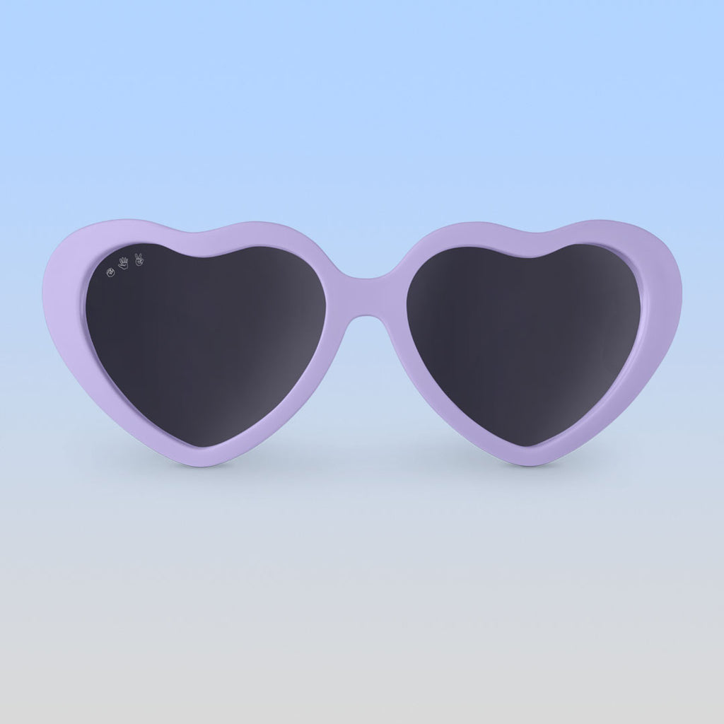 Purple store heart glasses