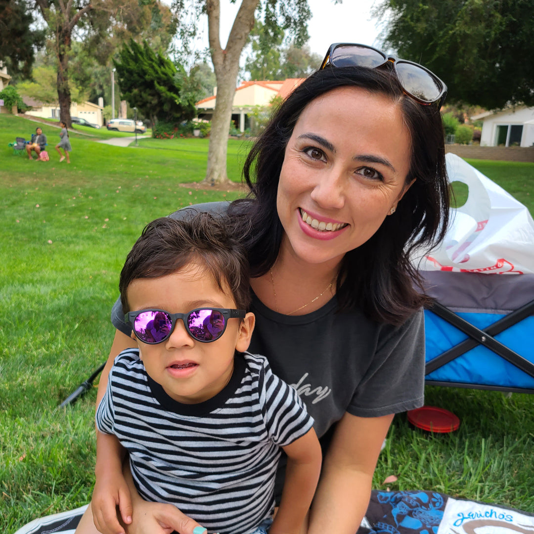 Mirrored Purple | Round Lens Set