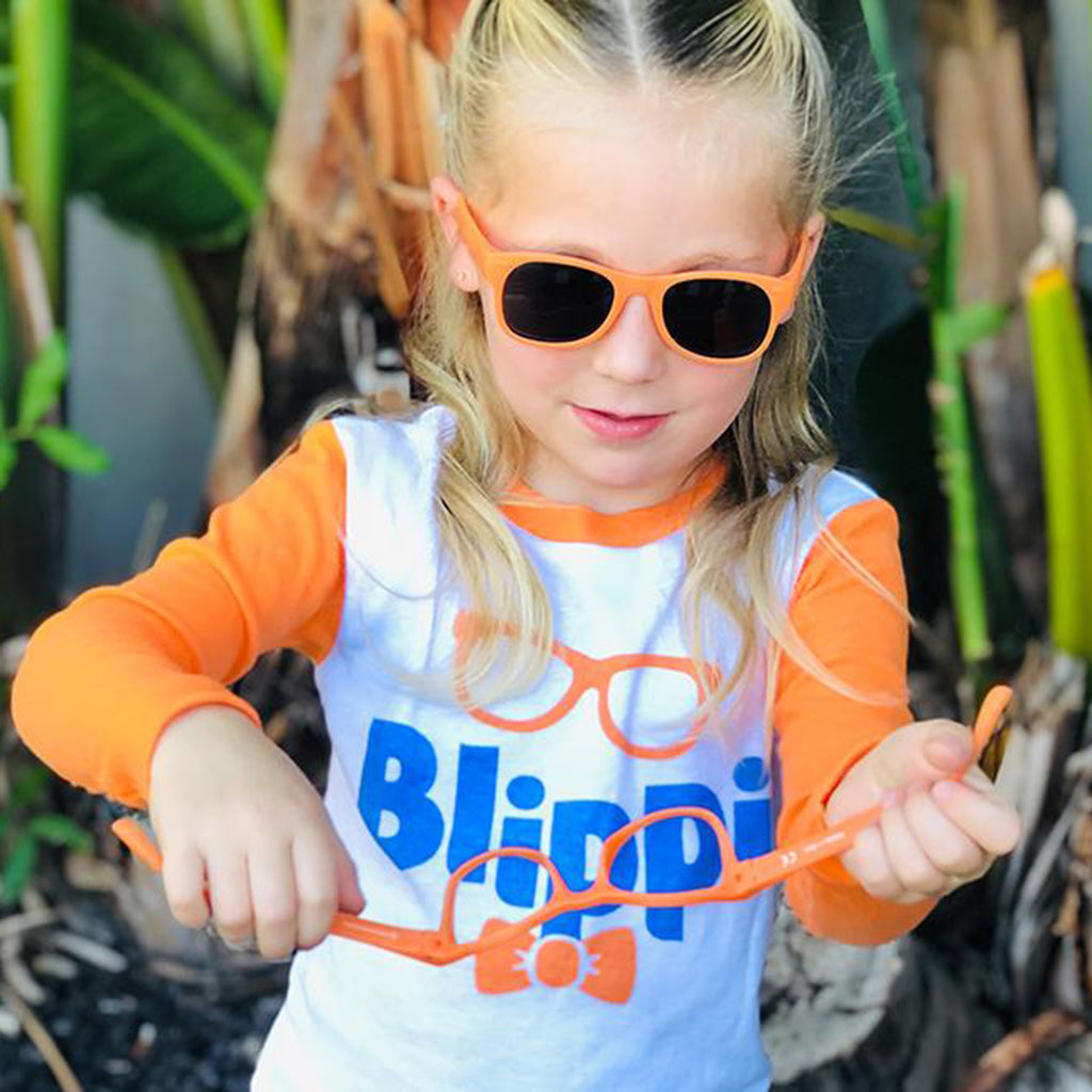 Kids online orange sunglasses