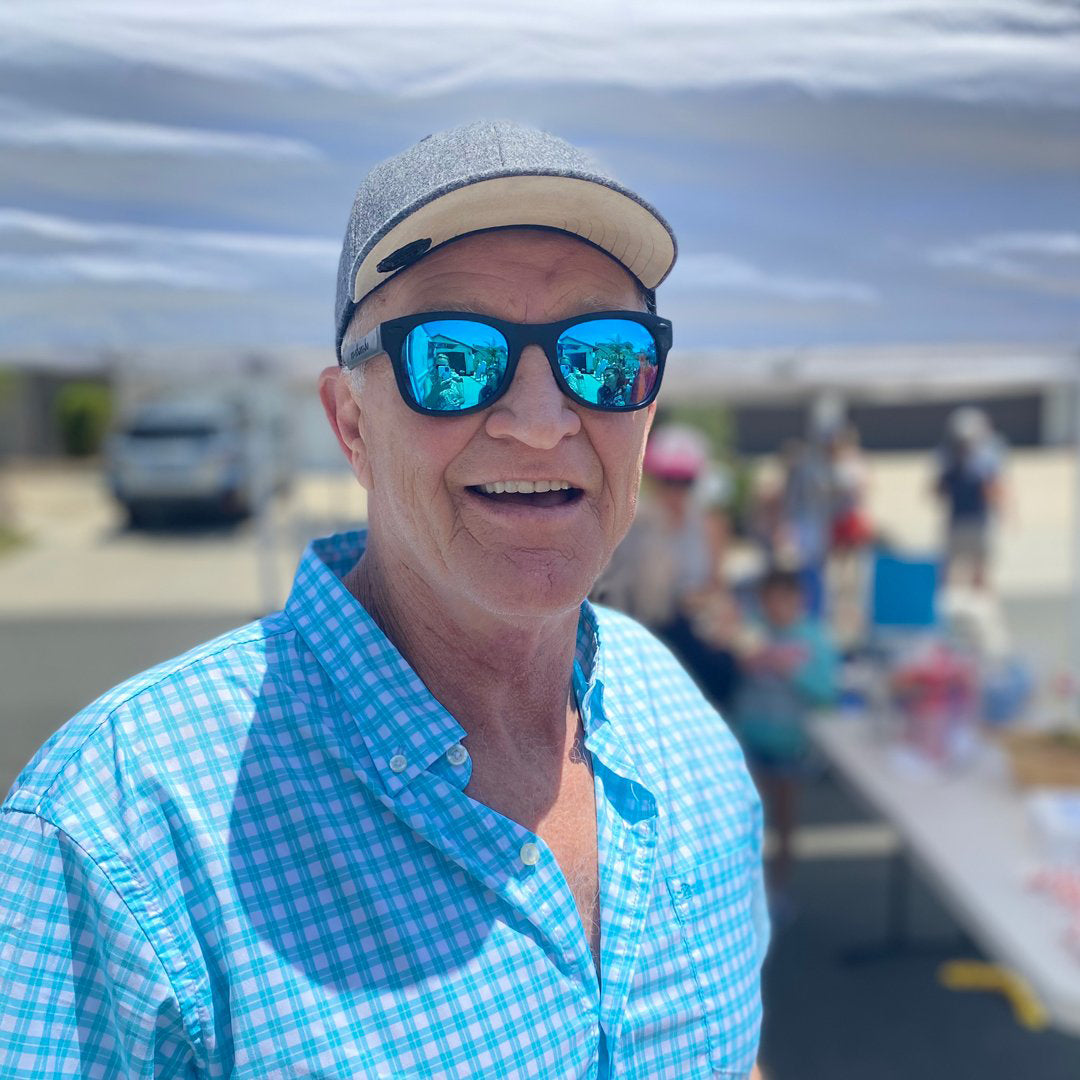 Mirrored Blue | Square Lens Set