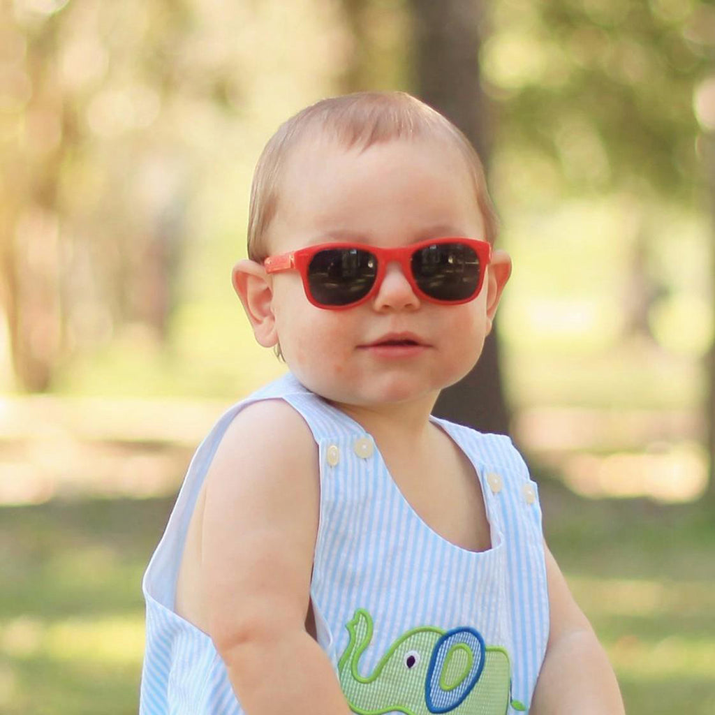 Red Baby Polarized Sunglasses Flexible Infant Sunglasses