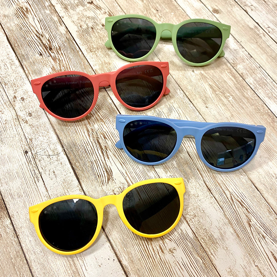 Babyhug Round Shaped Solid Coloured Sunglasses  - Neon Green main image 0