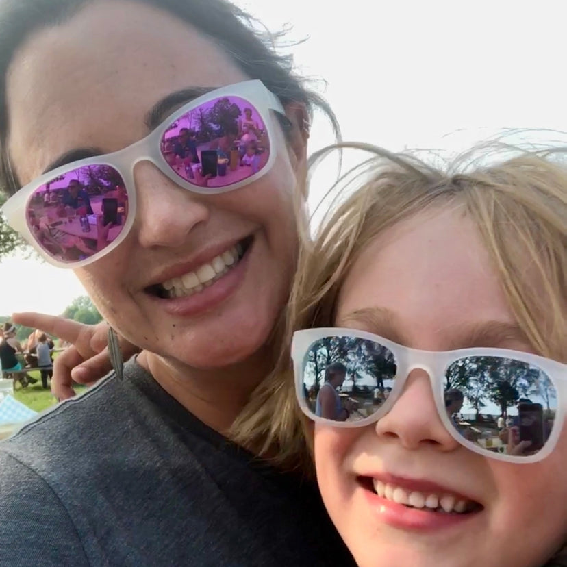 Ensemble de lentilles de remplacement violet miroir | Carré