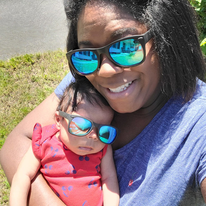 Mirrored Blue | Square Lens Set