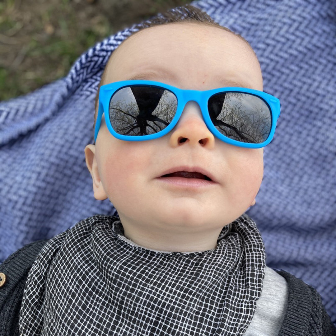 Zack Morris Sunglasses | Bright Blue Baby Sunglasses – ro•sham•bo