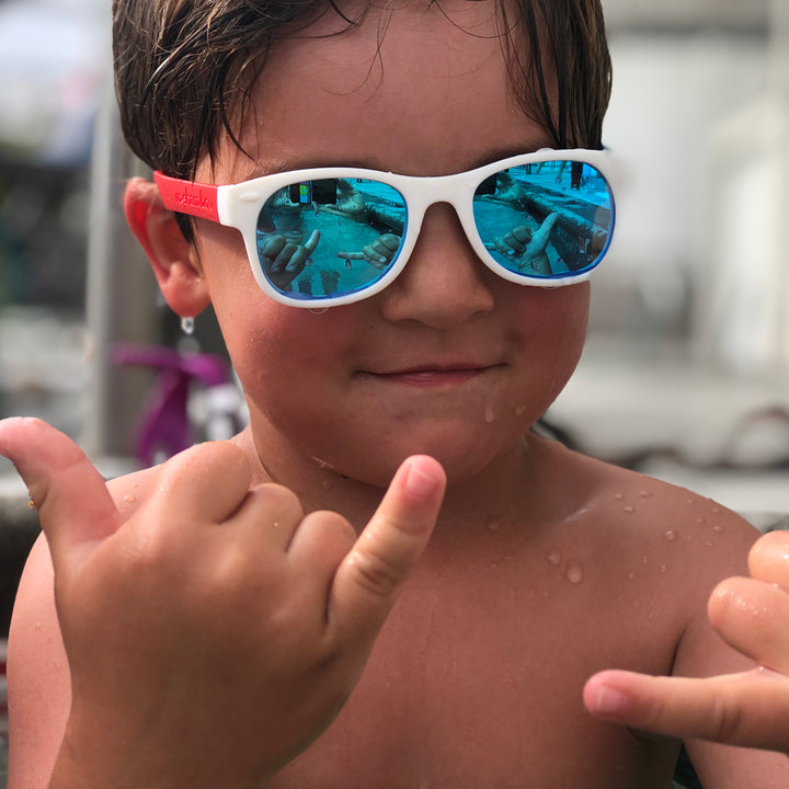 Mirrored Blue | Square Lens Set