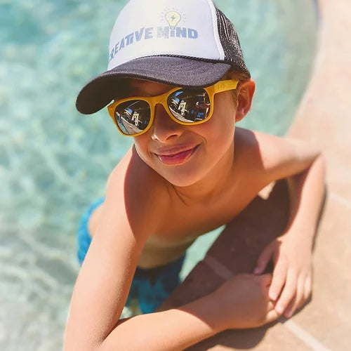 Simpsons Junior Sunglasses Bright Yellow Flexible Sunglasses