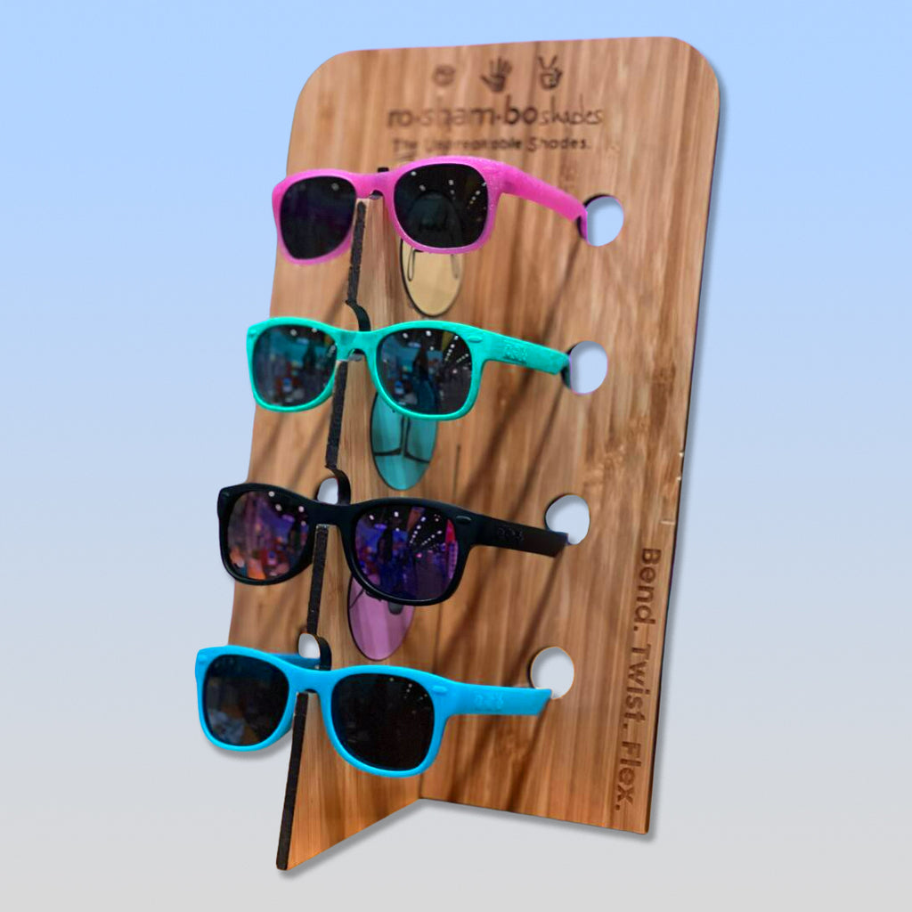 goggles stand Bamboo Sunglasses Display Stand