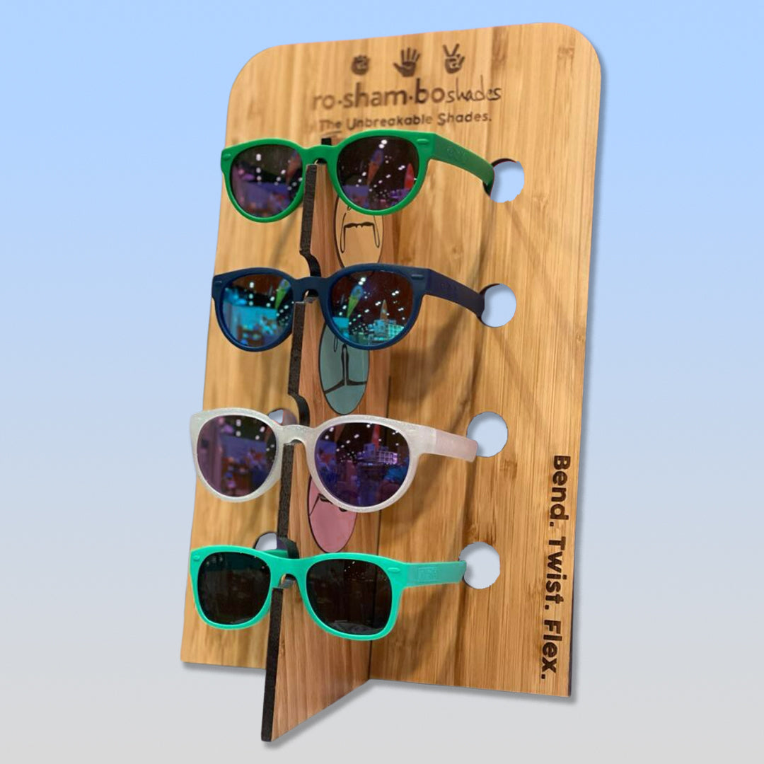 Bamboo Sunglasses Display Stand