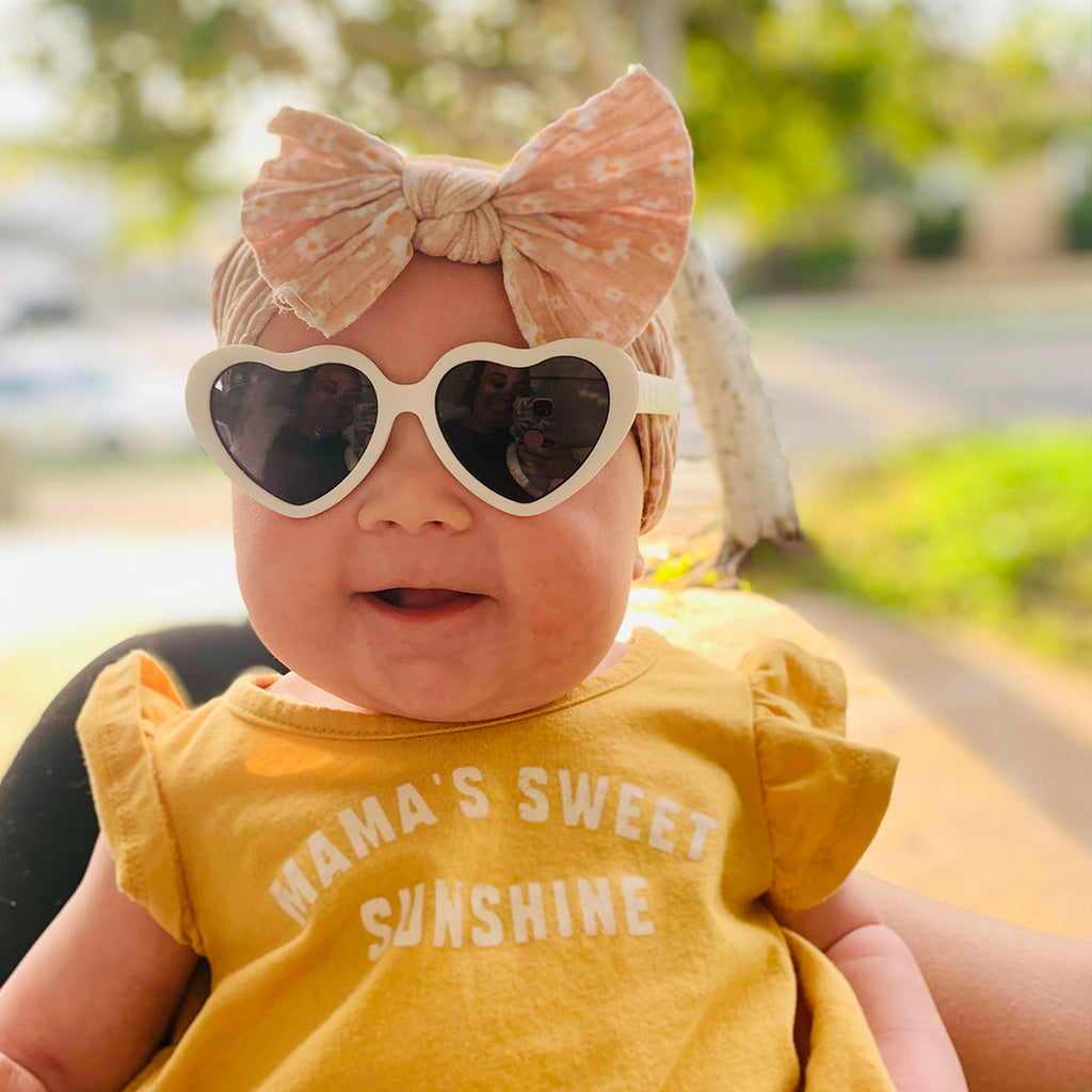 Lunettes de soleil en forme de cœur pour bébés